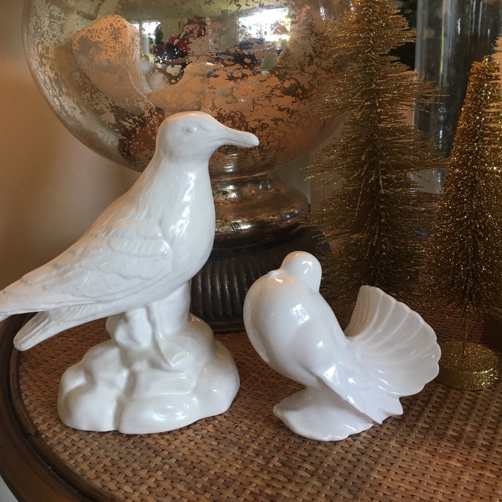 2 Porcelain Bird Knick Knacks